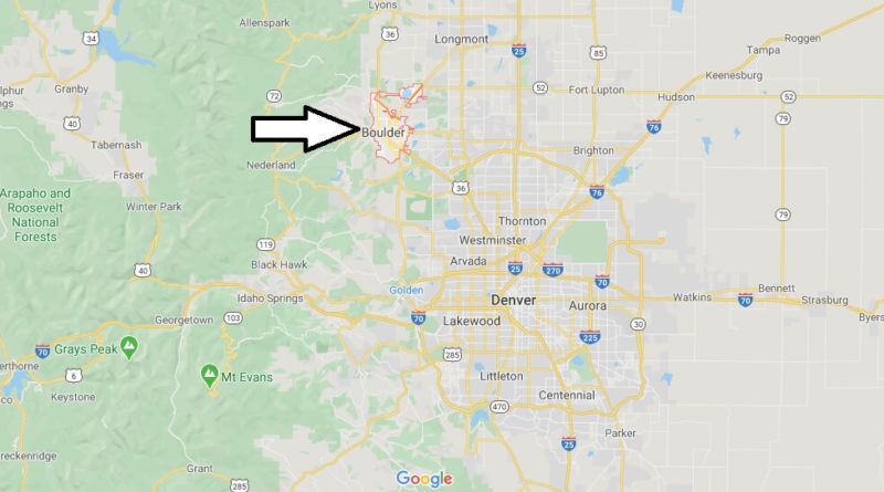 Where is Boulder, Colorado? What county is Boulder in? Boulder Map