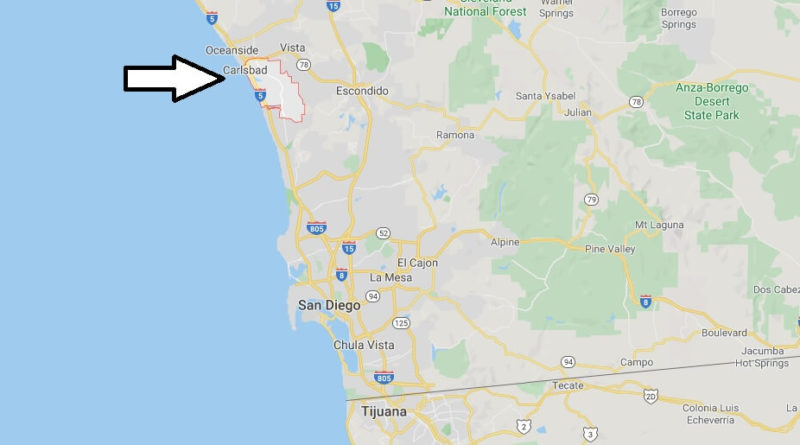 Where is Carlsbad, California? What county is Carlsbad in? Carlsbad Map