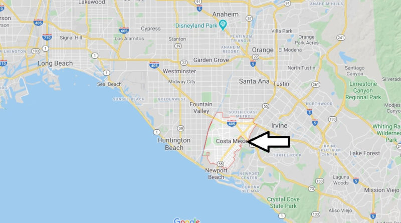 Where is Costa Mesa, California? What county is Costa Mesa in? Costa Mesa Map