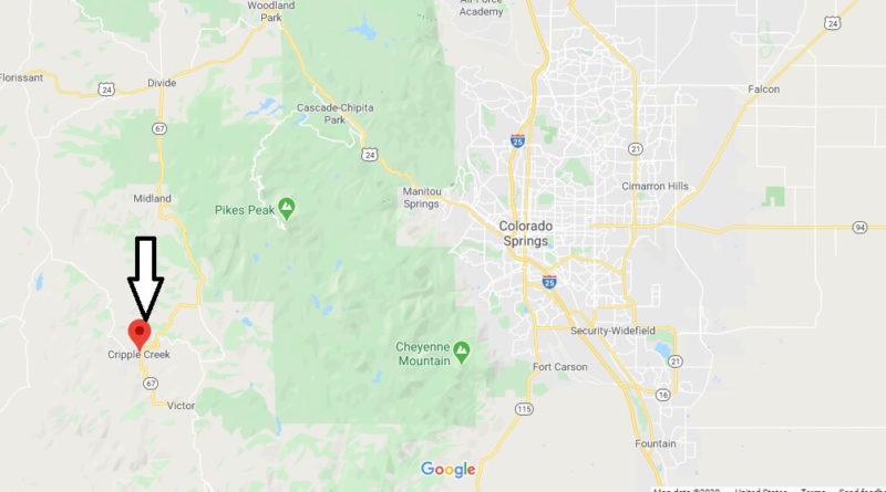 Where is Cripple Creek, Colorado? What county is Cripple Creek in? Cripple Creek Map