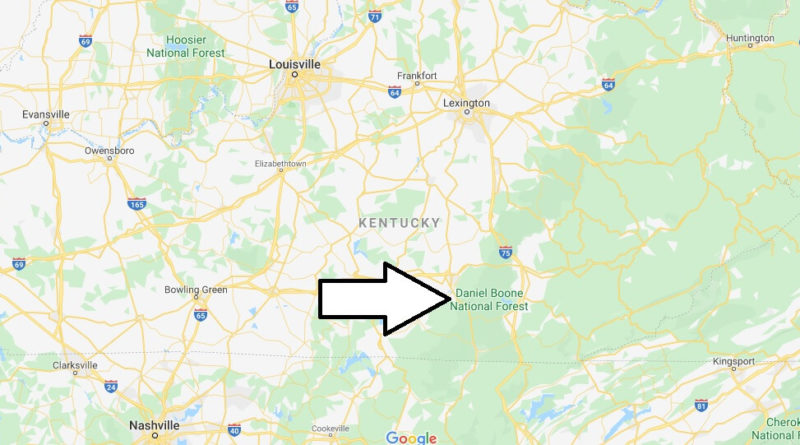Where is Daniel Boone National Forest? What city is Daniel Boone National Forest in?