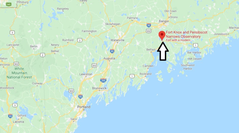 Where is Fort Knox and Penobscot Narrows Observatory? Where is the Penobscot Narrows Bridge?