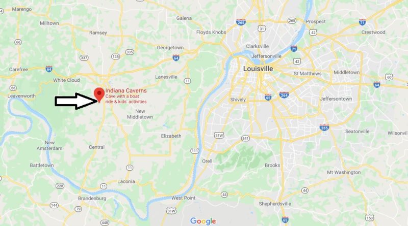 Where is Indiana Caverns? What is the largest cave in Indiana?