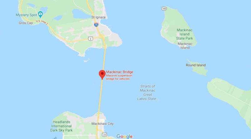 Where is Mackinac Bridge? When did the Mackinac Bridge Collapse?