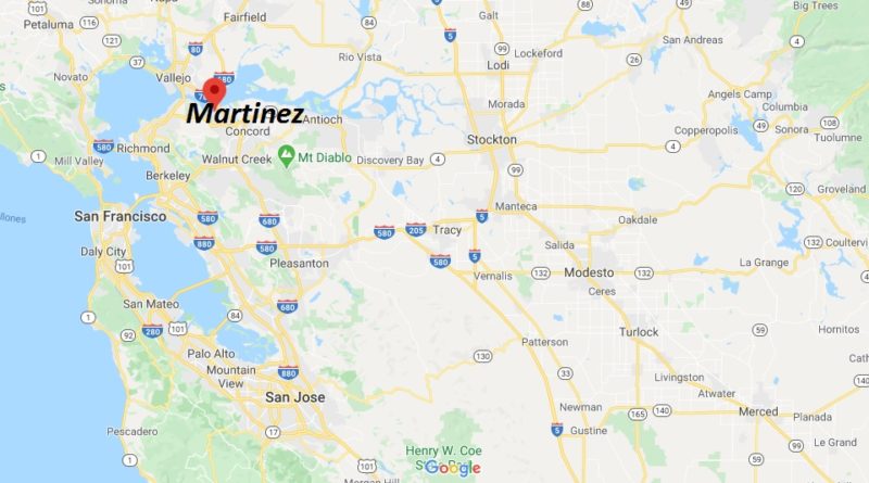 Where is Martinez, California? What county is Martinez in? Martinez Map