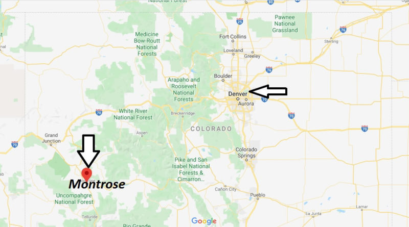 Where is Montrose, Colorado? What county is Montrose in? Montrose Map