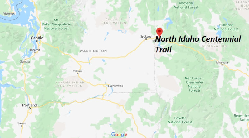 Where is North Idaho Centennial Trail? Where does the Centennial Trail start and end?