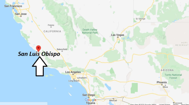 Where is San Luis Obispo, California? What county is San Luis Obispo in? San Luis Obispo Map
