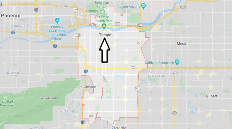 Where is Tempe Arizona? What county is Tempe in? Tempe Map