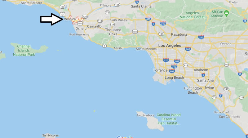 Where is Ventura, California? What county is Ventura in? Ventura Map