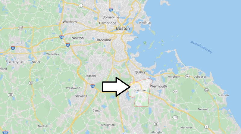 Where is Braintree, Massachusetts? What county is Braintree in? Braintree Map