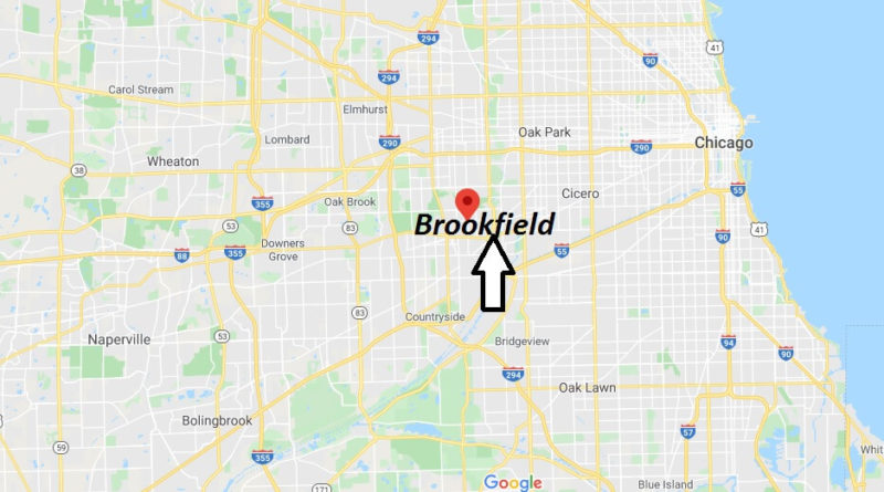 Where is Brookfield, Illinois? What county is Brookfield in? Brookfield Map