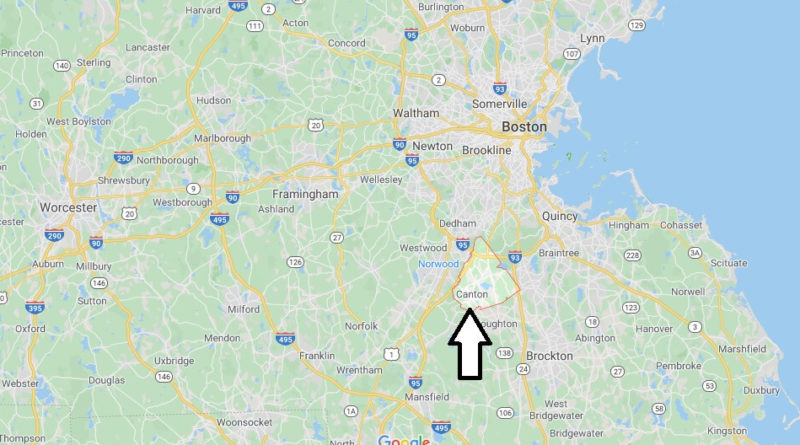 Where is Canton, Massachusetts? What county is Canton in? Canton Map