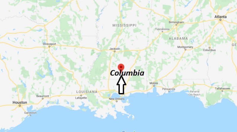 Where is Columbia, Mississippi? How far is Columbia Mississippi