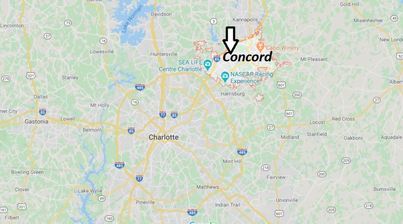 Where is Concord, North Carolina? What county is Concord North Carolina in