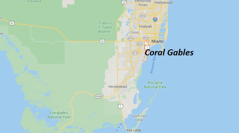 Where is Coral Gables, Florida? What county is Coral Gables in? Coral Gables Map
