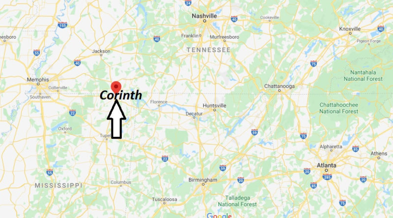 Where is Corinth, Mississippi? What county is Corinth in? Corinth Map