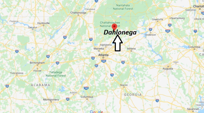 Where is Dahlonega, Georgia? What county is Dahlonega in? Dahlonega Map