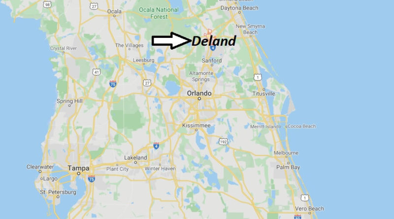 Where is Deland, Florida? What county is Deland in? Deland Map