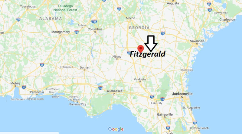 Where is Fitzgerald, Georgia? What county is Fitzgerald in? Fitzgerald Map