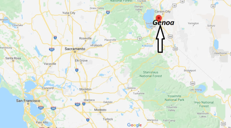 Where is Genoa, Nevada? What county is Genoa in? Genoa Map