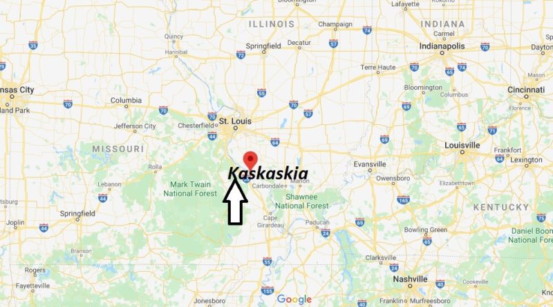 Where is Kaskaskia, Illinois? What county is Kaskaskia in? Kaskaskia Map