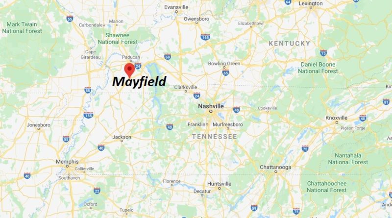 Where is Mayfield, Kentucky? What county is Mayfield in? Mayfield Map