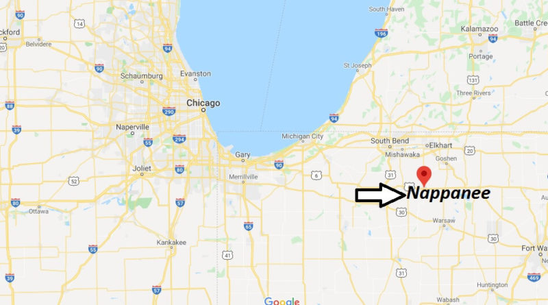 Where is Nappanee, Indiana? What county is Nappanee in? Nappanee Map