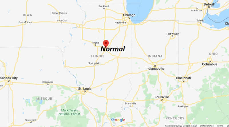 Where is Normal, Illinois? What county is Normal in? Normal Map