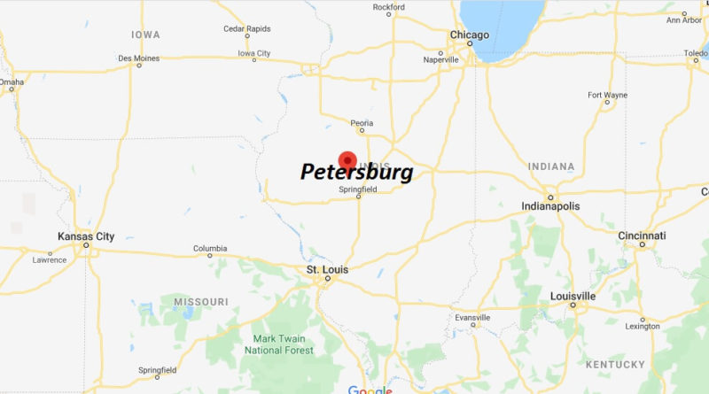 Where is Petersburg, Illinois? What county is Petersburg in? Petersburg Map