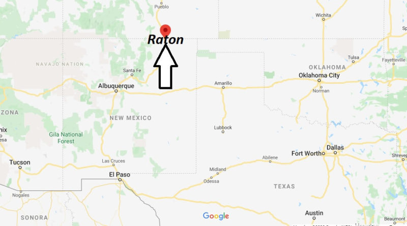 Where Is Raton New Mexico What County Is Raton In Raton Map