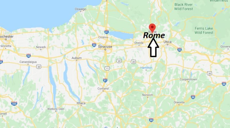 Where is Rome, New York? What county is Rensselaer in? Rensselaer Map