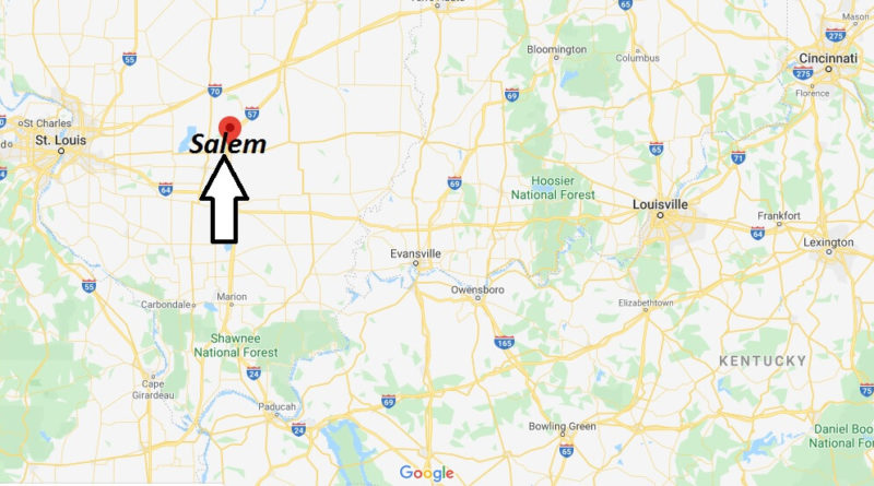 Where is Salem, Illinois? What county is Salem in? Salem Map