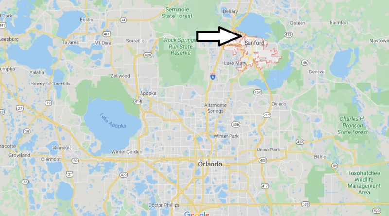 Where is Sanford, Florida? What county is Sanford in? Sanford Map