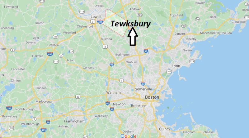 Where is Tewksbury, Massachusetts? What county is Tewksbury in? Tewksbury Map