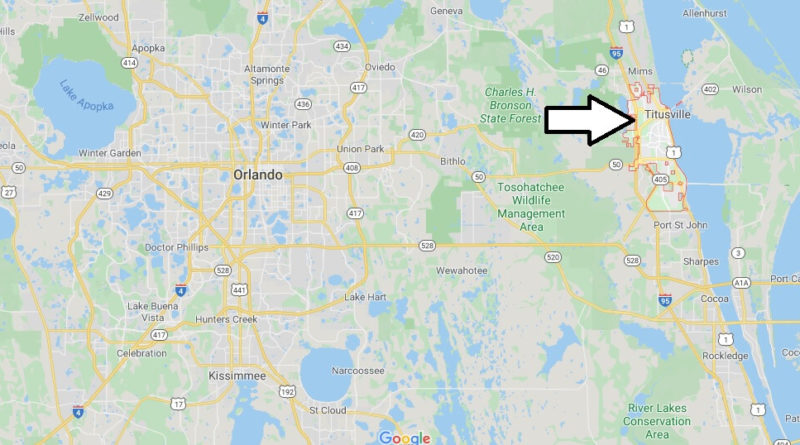 Where is Titusville, Florida? What county is Titusville in? Titusville Map