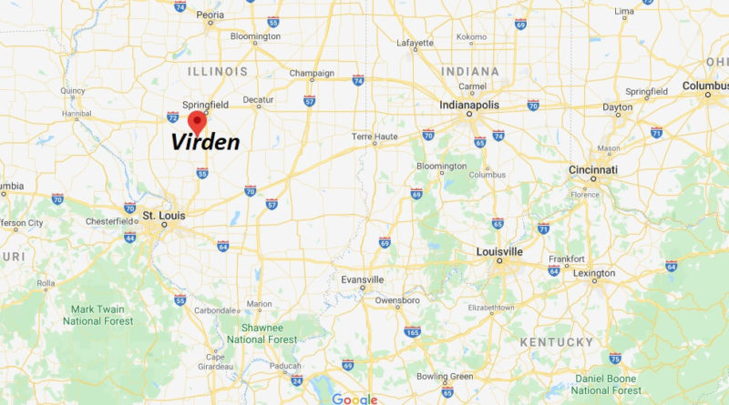 Where is Virden, Illinois? What county is Virden in? Virden Map