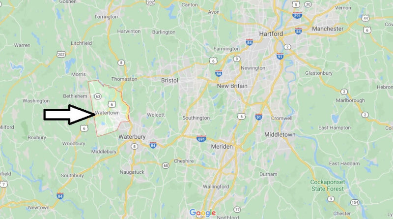 Where is Watertown, Connecticut? What county is Watertown in? Watertown Map