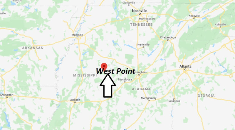 Where is West Point, Mississippi? What county is West Point in? West Point Map