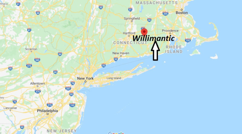 Where is Willimantic, Connecticut? What county is Willimantic in? Willimantic Map