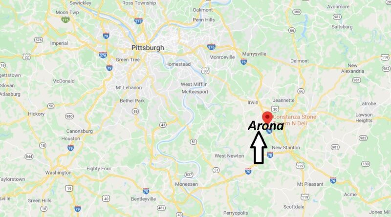Where is Arona Pennsylvania? Where is zip code 15617
