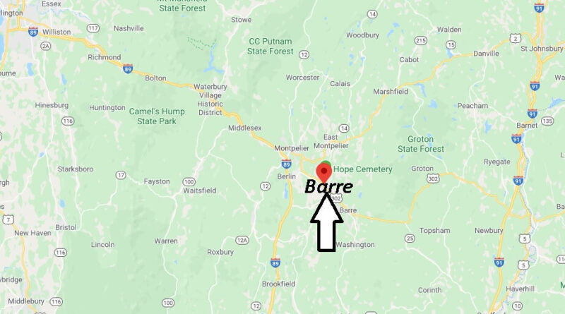 Where is Barre, Vermont? What county is Barre Vermont in