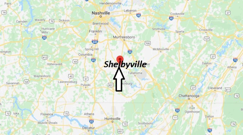 Where is Shelbyville, Tennessee? What county is Shelbyville Tennessee in