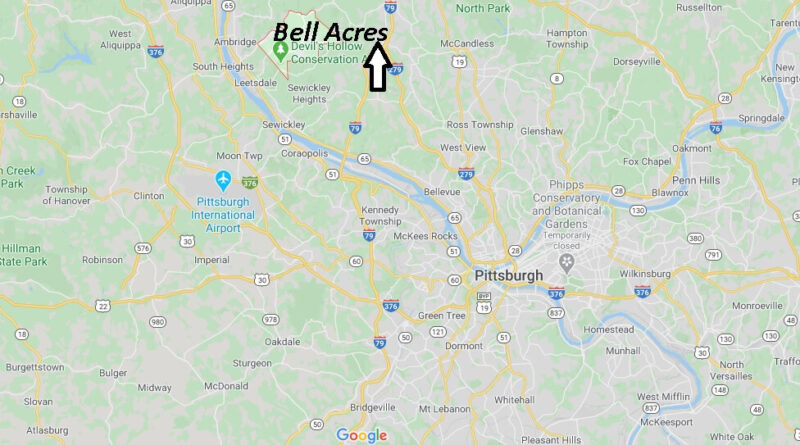 Where is Bell Acres Pennsylvania? Where is zip code 15143