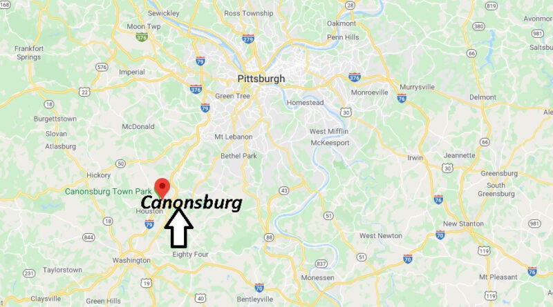 Where is Canonsburg Pennsylvania? Zip code 15317