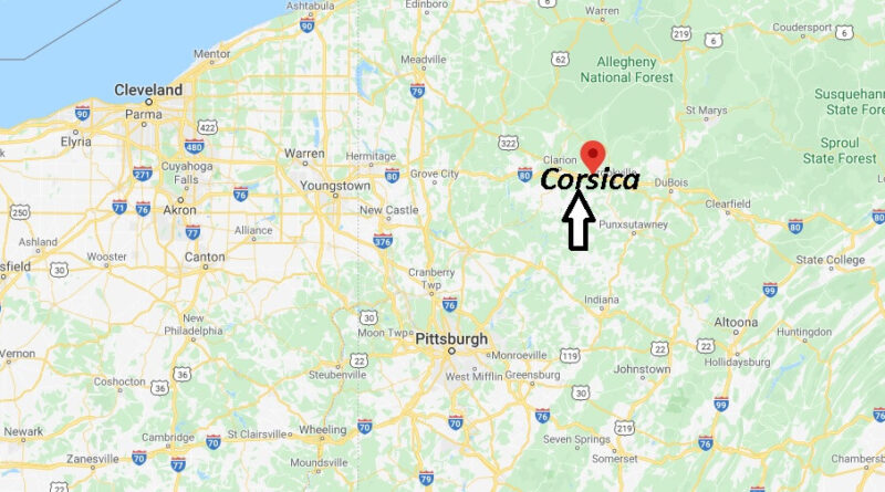 Where is Corsica Pennsylvania? Zip code 15829