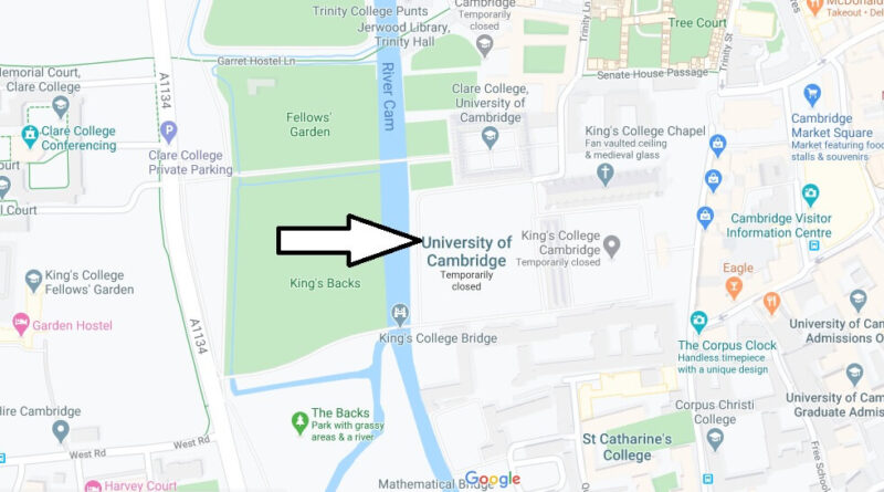 Where is University of Cambridge Located? What City is University of Cambridge in