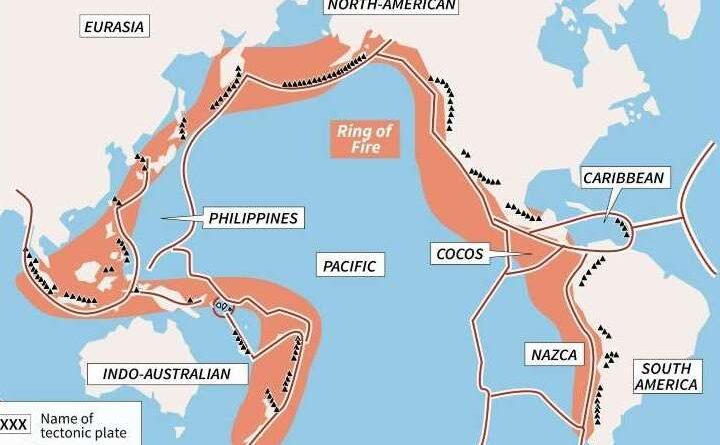 Where is the ring of fire? What countries are in the Ring of Fire