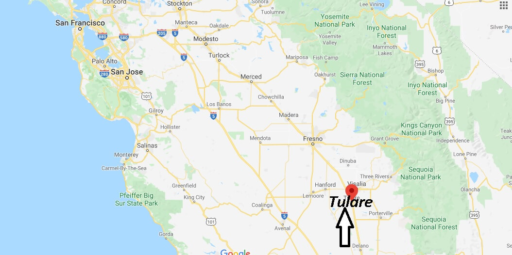 Where is Tulare California? What County is Tulare in | Where is Map