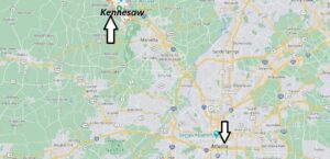 Where is Kennesaw Georgia in relation to Atlanta